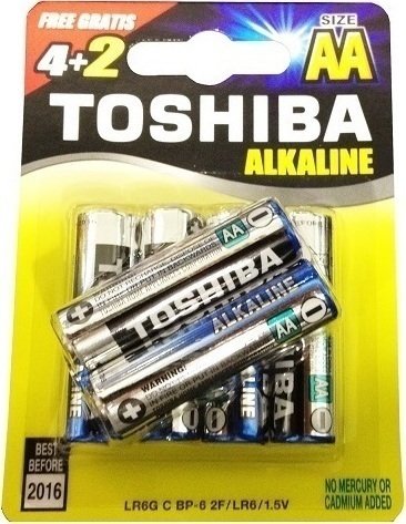 Toshiba Αλκαλικές Μπαταρίες AA 1.5V 6τμχ