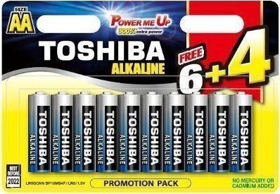Toshiba Alkaline Μπαταρίες AA 1.5V 10τμχ