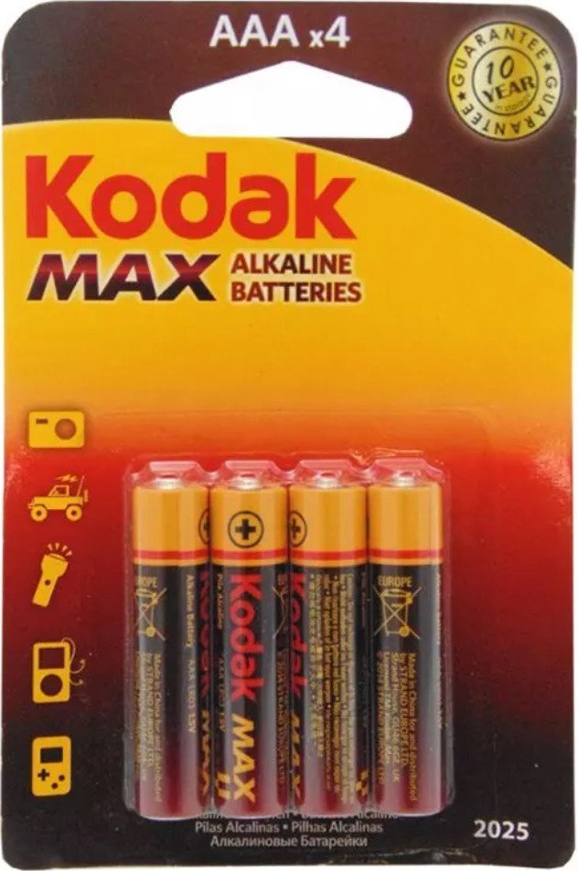 Kodak Max Αλκαλικές Μπαταρίες AAA 1.5V 4τμχ