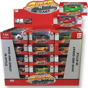 ToyMarkt Super Die Caste Free Wheel (Διάφορα Σχέδια) x60 ΤΕΜ