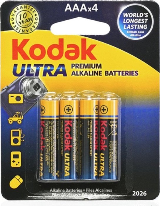 Kodak Ultra Αλκαλικές Μπαταρίες AAA 1.5V 4τμχ
