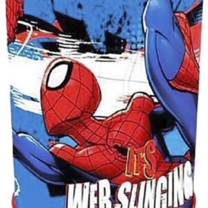 Παιδικός Κουμπαράς Μεταλλικός Spiderman Μπλε 8x8x11cm 50-2362