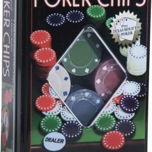 SPV S Σετ 100 Μάρκες Poker 50mm / 4gr σε Μεταλλικό Κουτί με 2 Τράπουλες