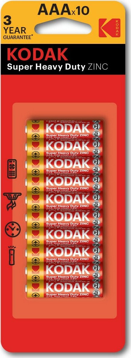 Kodak Μπαταρία Zinc AAA 1.8V 10τμχ