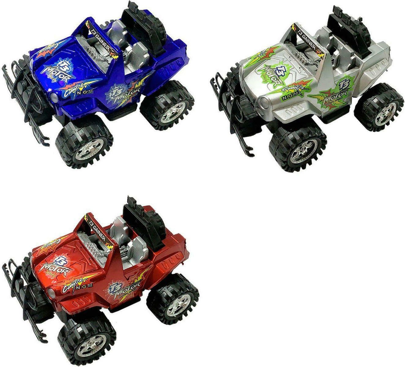 ToyMarkt Αυτοκινητάκι Ανοιχτό Τζιπάκι (Διάφορα Σχέδια) 1τμχ 70-2159 902179