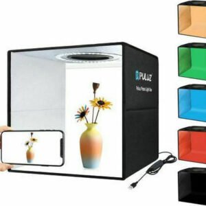 Puluz Photo Box PU5032B PU5032B Φωτιζόμενο με Πολλαπλά Backround 30x30x30cm