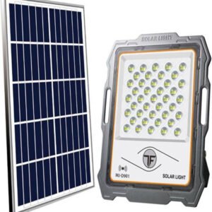 Στεγανός Ηλιακός Προβολέας LED 100W Ψυχρό Λευκό με Τηλεχειριστήριο IP67 MJ-D901