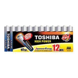 Toshiba High Power Αλκαλικές Μπαταρίες AAA 1.5V 12τμχ