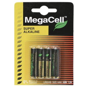 Megacell Αλκαλικές Μπαταρίες AAA 1.5V 4τμχ MC-LR03-4B (X40 pack)