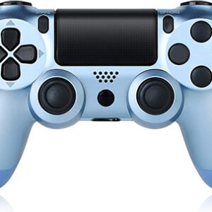 SPV Doubleshock Ασύρματο Gamepad για PS4 Titanium Blue
