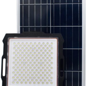 Factory Στεγανός Ηλιακός Προβολέας LED 600W Ψυχρό Λευκό με Τηλεχειριστήριο IP67 MJ-D904