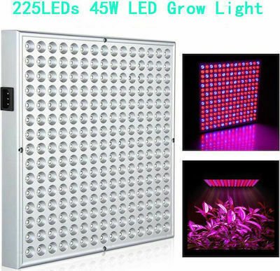 SPV Κρεμαστό Grow Light με 225 LED και Ισχύ 45W Μ31xΒ31xΥ9.8εκ.