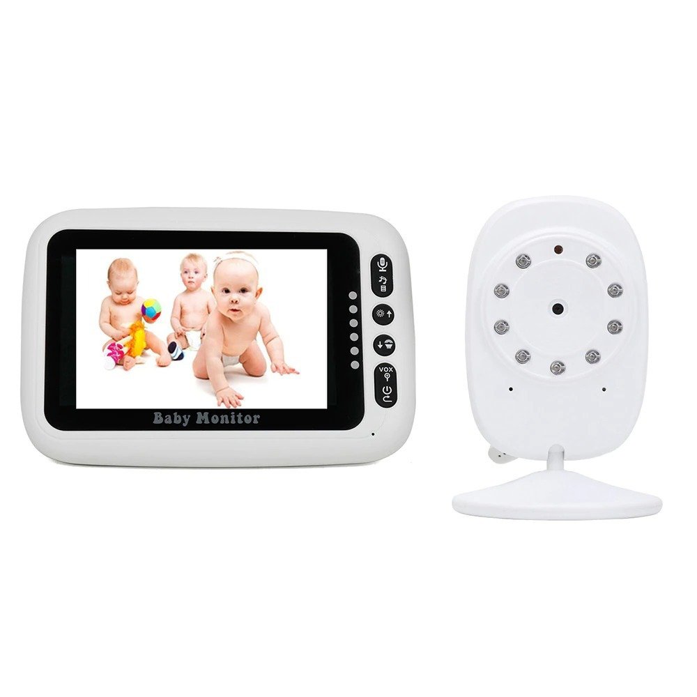 Ασύρματη Ενδοεπικοινωνία Μωρού με Κάμερα & Οθόνη 3.5", Αμφίδρομη Επικοινωνία & Νανουρίσματα BM-308