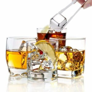 Διακοσμητικά παγάκια από ανοξείδωτο ατσάλι 4 τεμάχια SPV