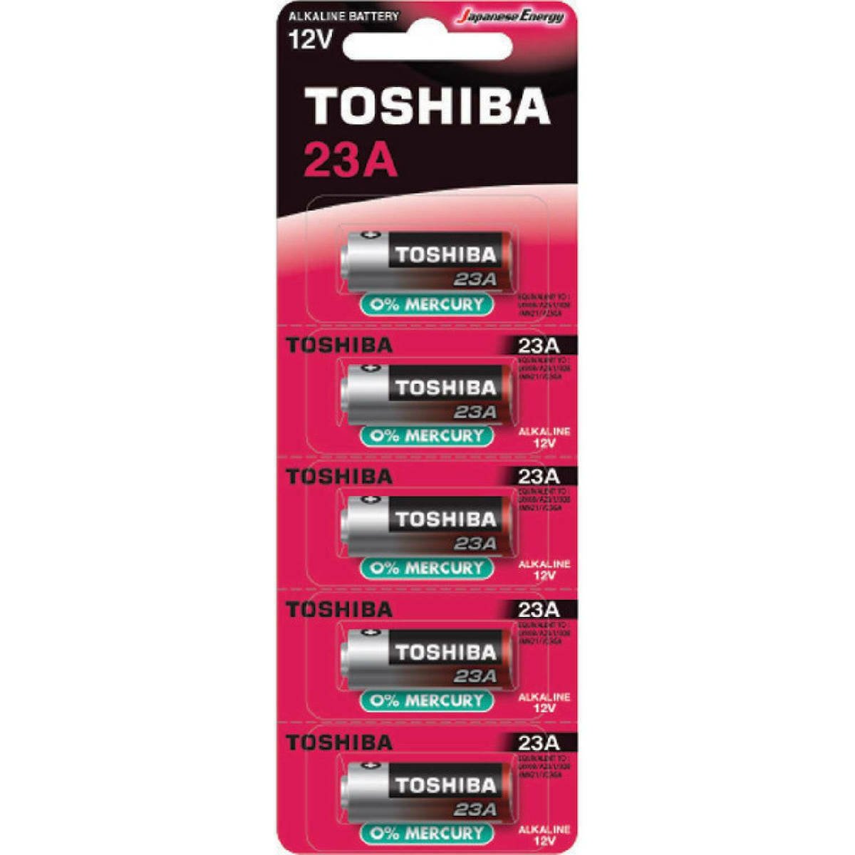 Toshiba Αλκαλικές Μπαταρίες A23 12V 5τμχ 996054