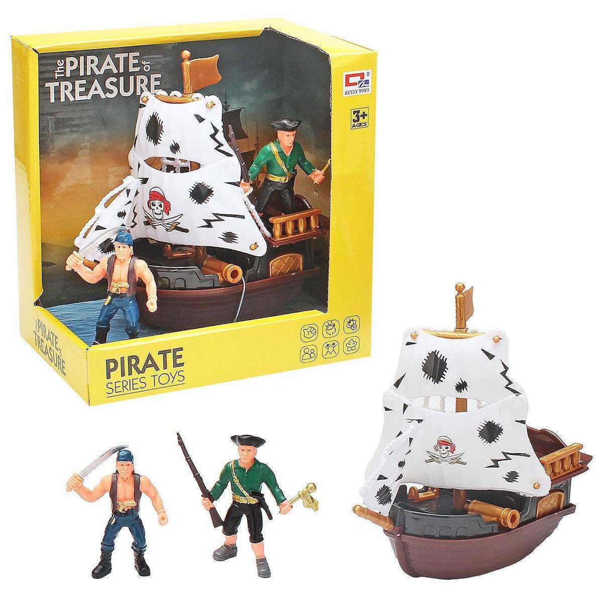 ToyMarkt Παιχνίδι Μινιατούρα Πειρατικό Καράβι Μικρό & Πειρατές 913548