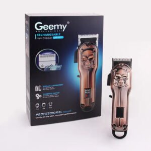 GEEMY T Επαγγελματική Επαναφορτιζόμενη Κουρευτική Μηχανή Bronze GM6631