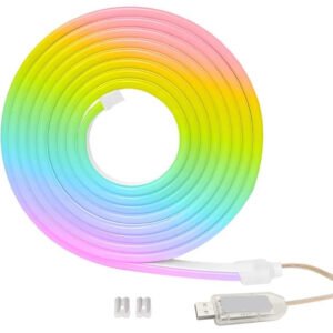 Rixme Αδιάβροχη Ταινία LED 5V RGB Φως 5m με Τηλεχειριστήριο RZ-171