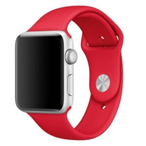 Silicone strap soft large red 42-44-45-49mm