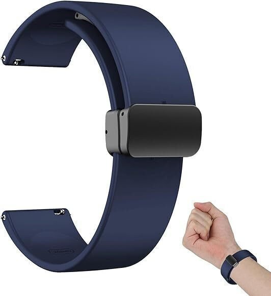 Silicone strap soft large blue 38-40-41mm