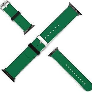 Apple watch band silicone strap breathable green