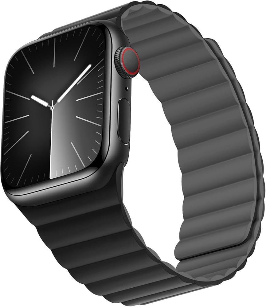 Silicone strap soft large black 42-44-45-49mm