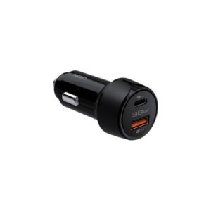 Φορτιστής αυτοκινήτου με 1 θύρα USB και 1 θύρα type c 38w 1m