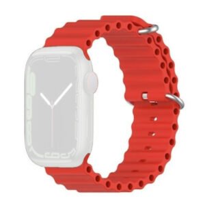 Silicone strap soft small red 42-44-45-49mm