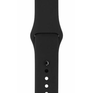 Silicone strap soft large black 38-40-41mm