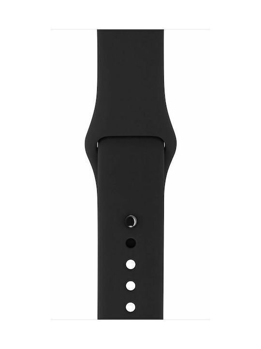 Silicone strap soft large black 38-40-41mm