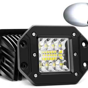Led Αδιάβροχο Χωνευτό Προβολάκι 12v – 24v 2 Λειτουργίες 12cm 36w 2880lm 12 Smd Ip68 6000k