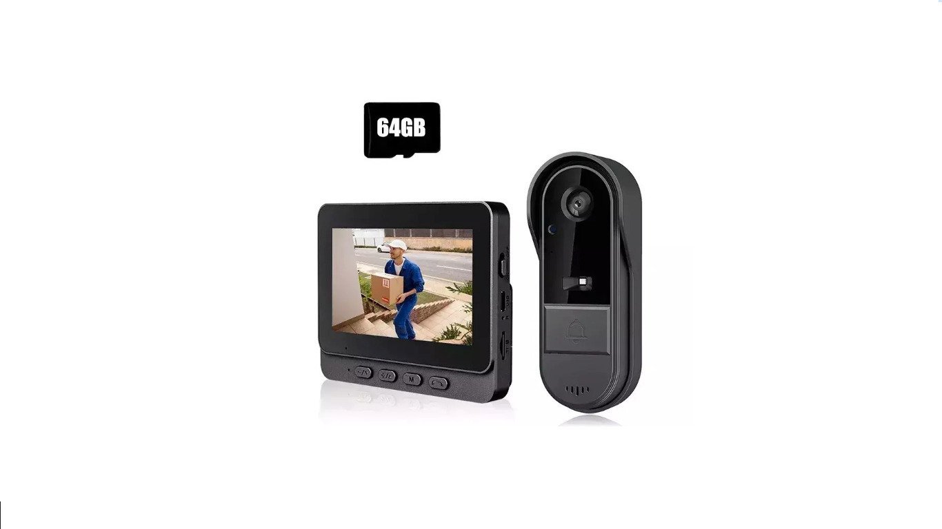 SPV Σύστημα Θυροτηλεόρασης 1080p με οθόνη 4.3" μαύρο