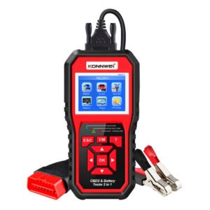 Konnwei KW870 Ψηφιακό Battery Tester με Κροκοδειλάκια