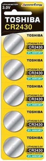 Toshiba Μπαταρίες Λιθίου Ρολογιών CR2430 3V 5τμχ