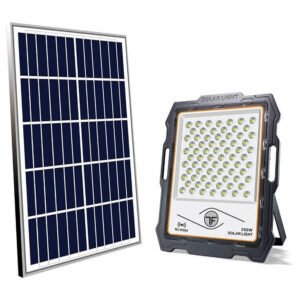 Στεγανός Ηλιακός Προβολέας LED 200W Ψυχρό Λευκό 6500K IP67 MJ-D902