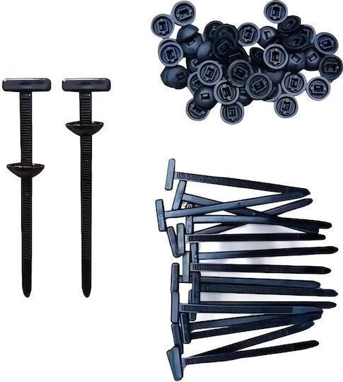 SPV T Πλαστικά δεματικά καλωδίων μαύρα 95x95mm