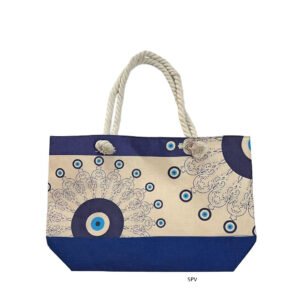 SPV TS Τσάντα Παραλίας Γιούτα Jute Beach Bag Greece 54x37x15cm