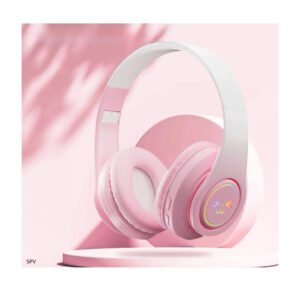 SPV M Ασύρματα Ακουστικά Αναδιπλούμενα Μωβ Foldable Wireless Headphones Ροζ
