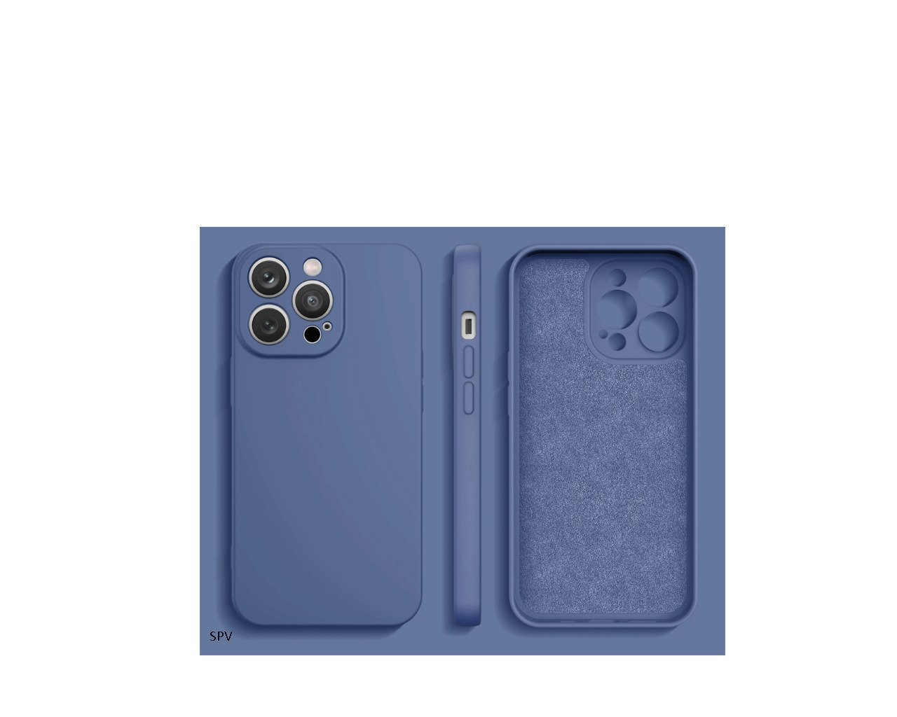 SPV L Leewello Back Cover Silicone Blue Θήκη Πλάτη Σιλικόνης Μπλε iPhone 16 Pro Max