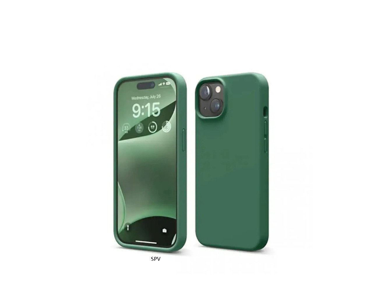 SPV L Θήκη Πλάτη Σιλικόνης Πράσινη Back Cover Silicone Green iPhone 15