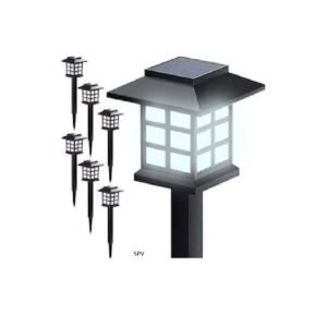 SPV TS Ηλιακό Φαναράκι Τετράγωνο Square Solar Lantern 37x8.5cm 12TMX