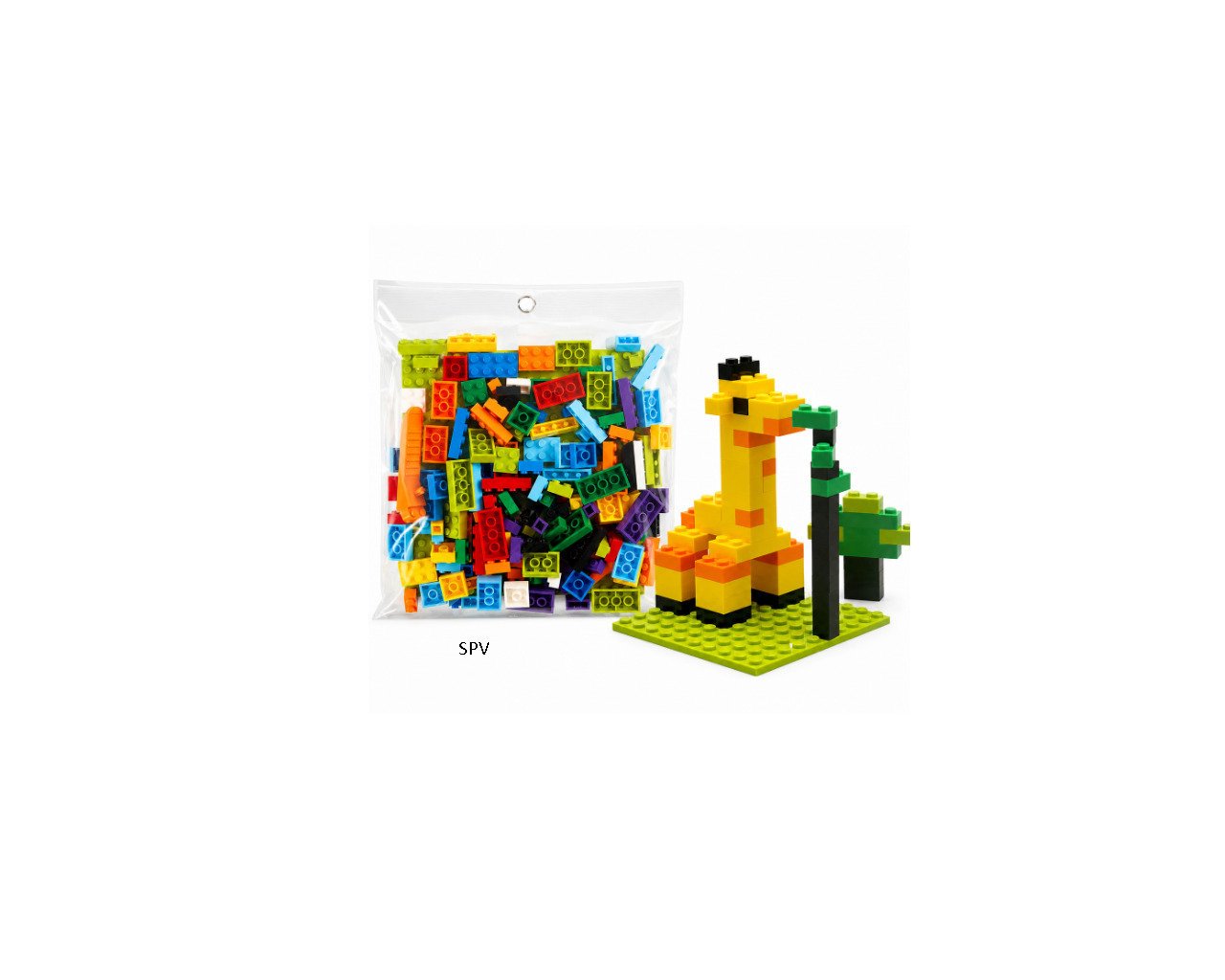 SPV TS Μικρά Τουβλάκια σε Σακουλάκι Small Building Blocks in a Bag 3+ Ετών 160τεμ. 24x21cm