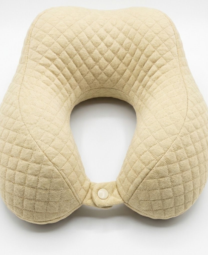SPV L Ανατομικό Μαξιλάρι Ταξιδιού Αυχένα Memory Foam Ανοιχτό Μπεζ