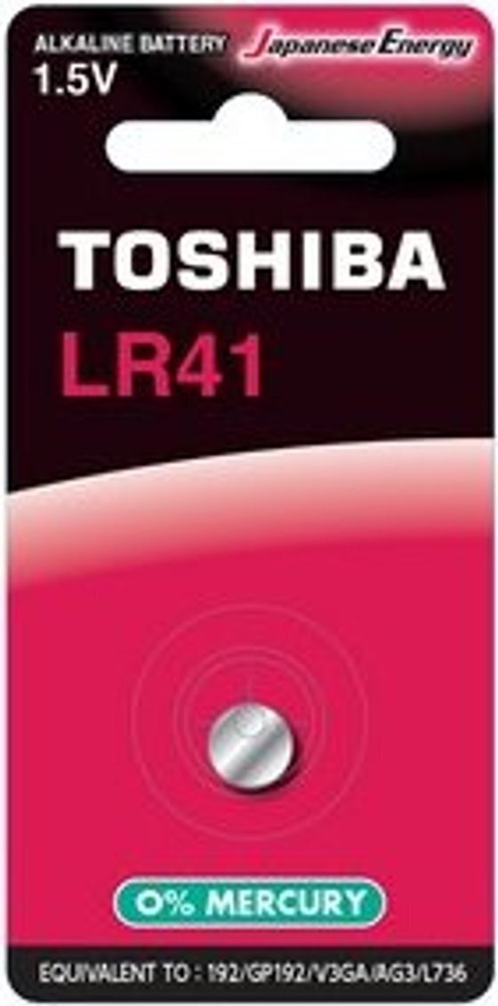 Toshiba V3GA Αλκαλική Μπαταρία Ρολογιών LR41 1.5V 1τμχ