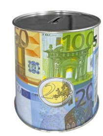 SPV TS Κουμπαράς μεταλλικός σχέδιο πολλαπλά χαρτονομίσματα