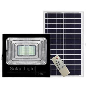 SPV T Στεγανός Ηλιακός Προβολέας LED 200W Ψυχρό Λευκό 6500K με Τηλεχειριστήριο IP67